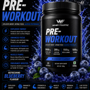 Wheytastic Pre-Workout – Blueberry Blitz