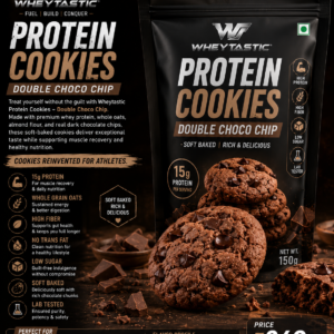 Wheytastic Protein Cookies – Double Choco Chip