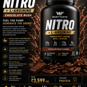 Wheytastic Nitro – Chocolate Rush + L-Arginine